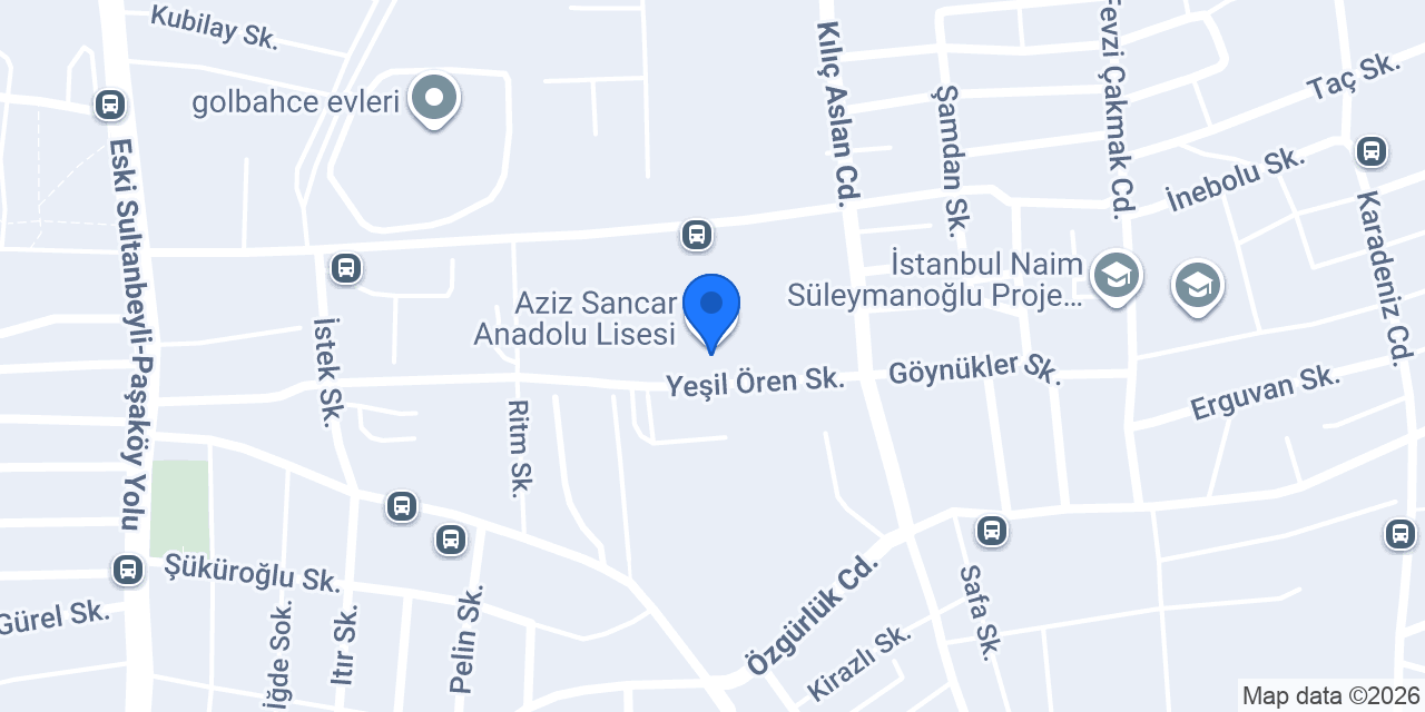 Aziz Sancar Anadolu Lisesi konumu