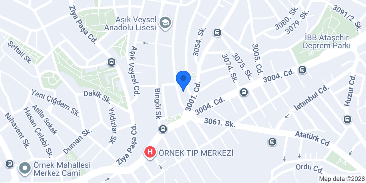 Bio Duşakabin konumu