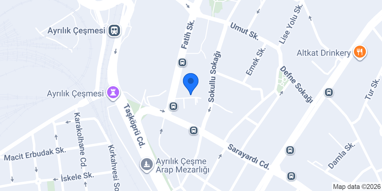 Mrtasaf Açık Otopark konumu
