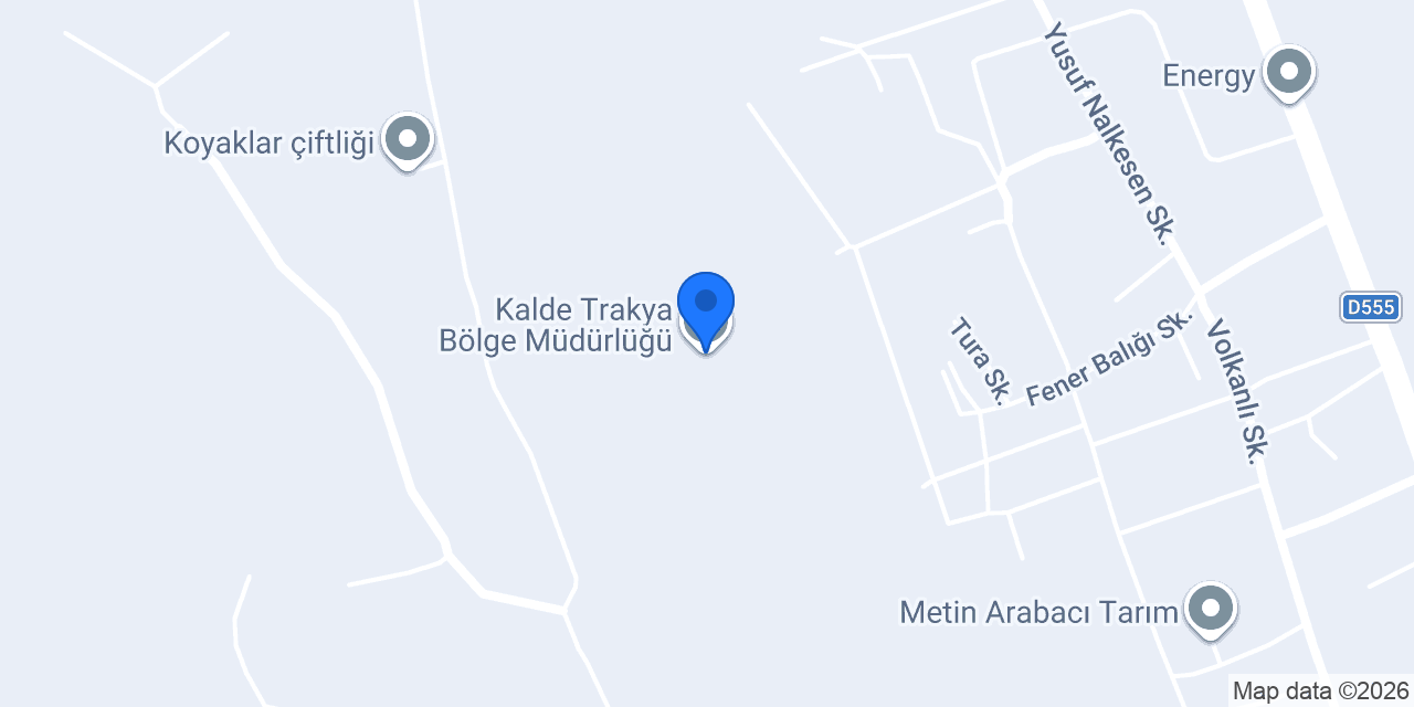 Kalde Trakya Bölge Müdürlüğü konumu