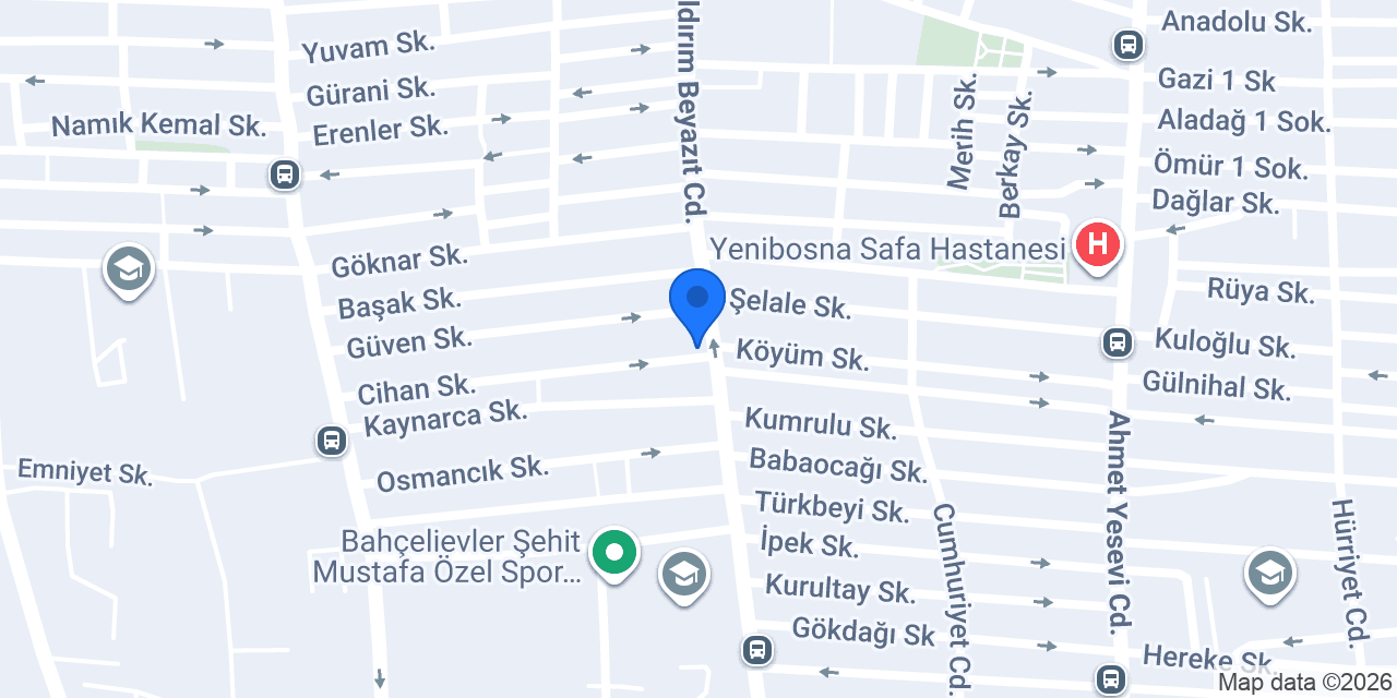 Diş Hekimi Ruhi Yücel konumu