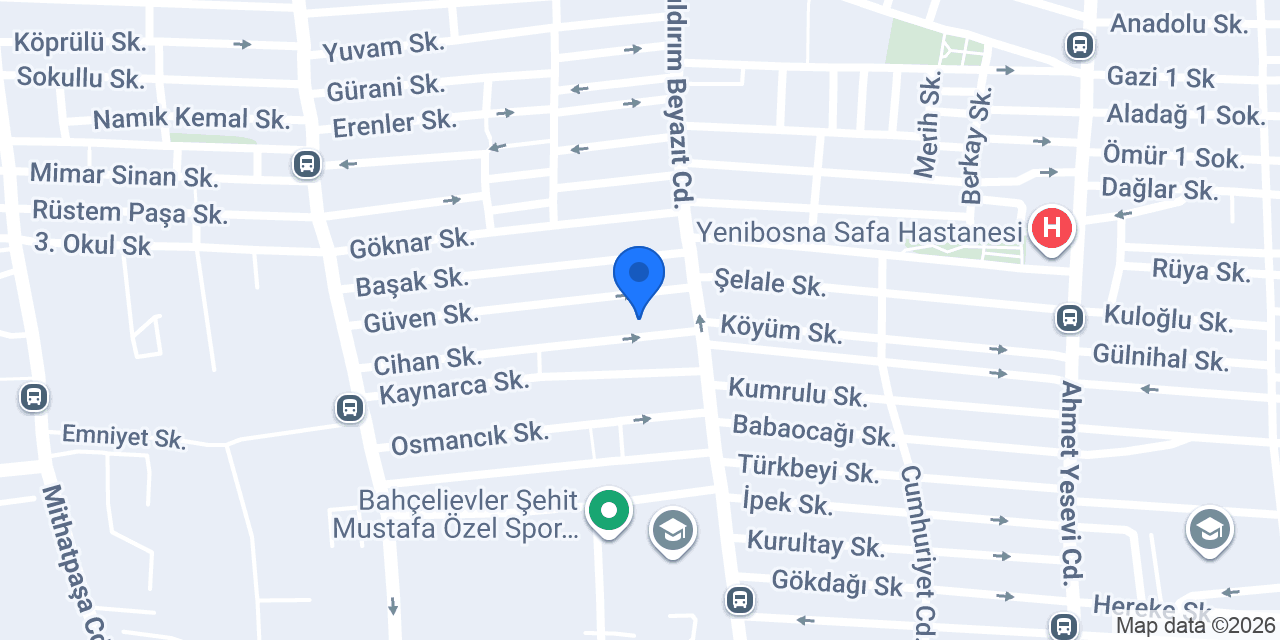 Aziz ipek hair studio konumu
