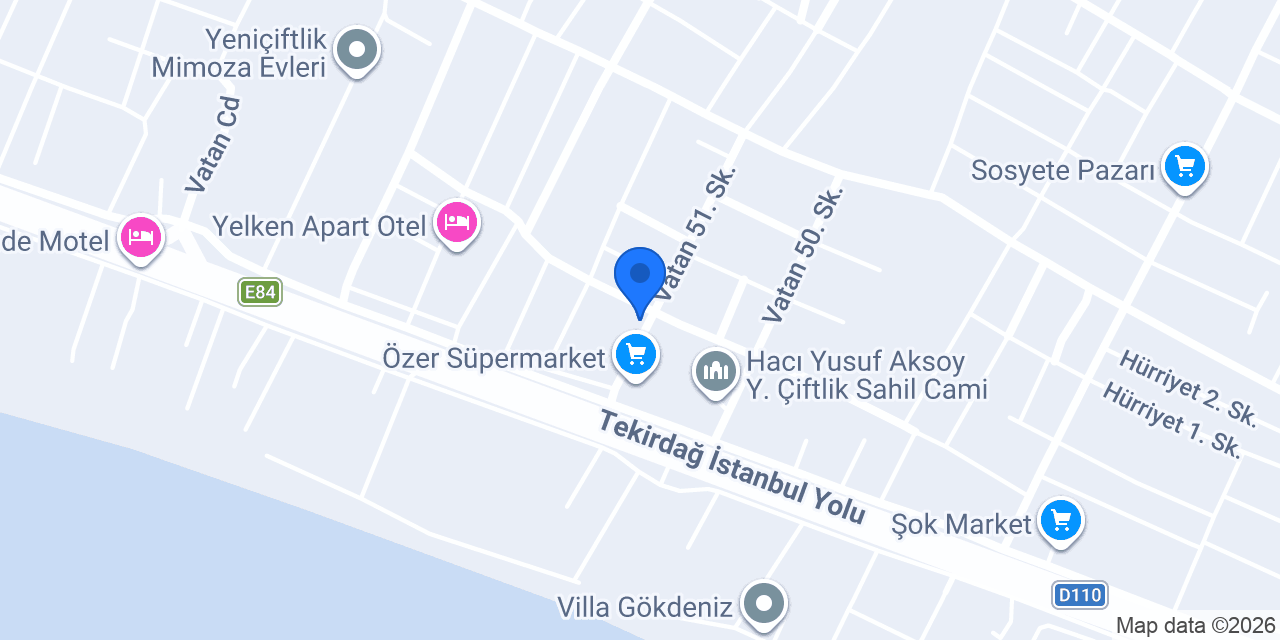 ZERO APART PANSİYON konumu