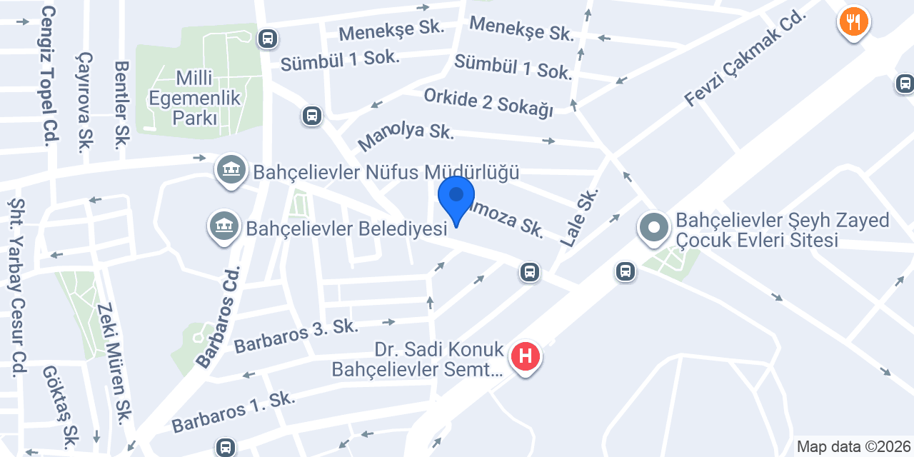 Süt West Cafe konumu