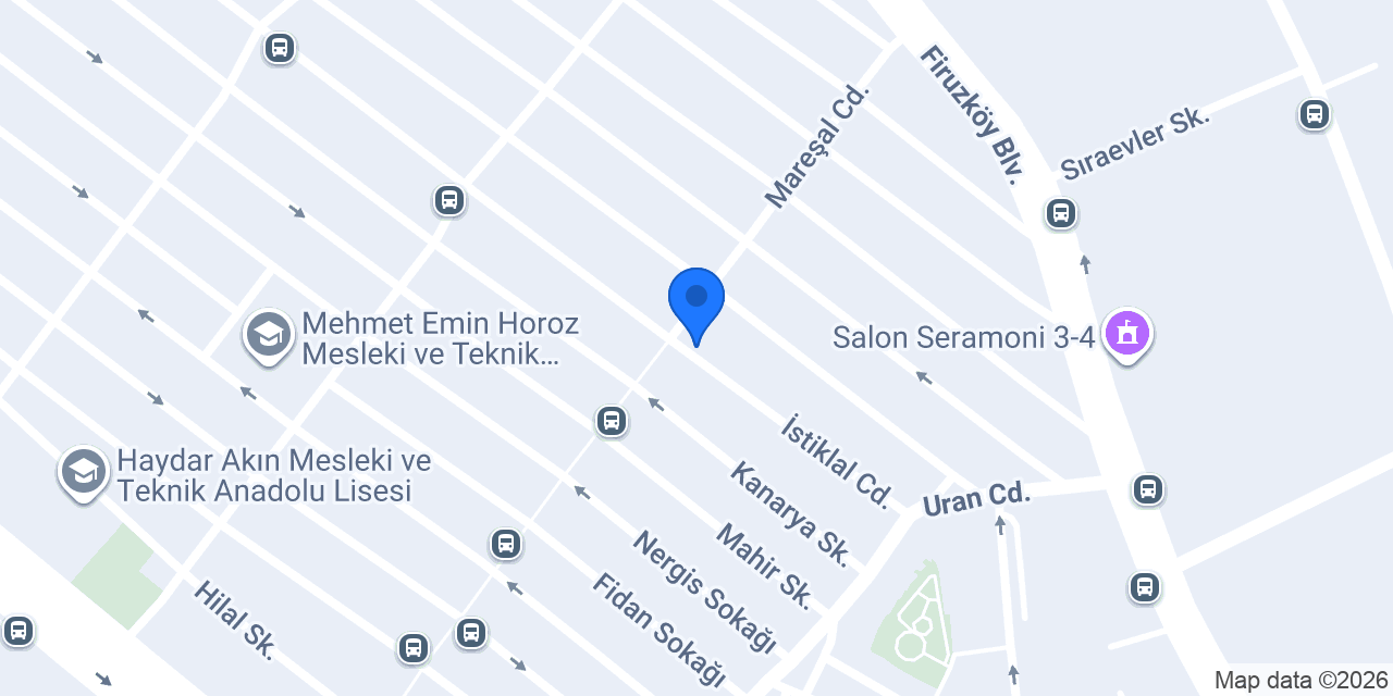 İstiklal Döner Parseller konumu