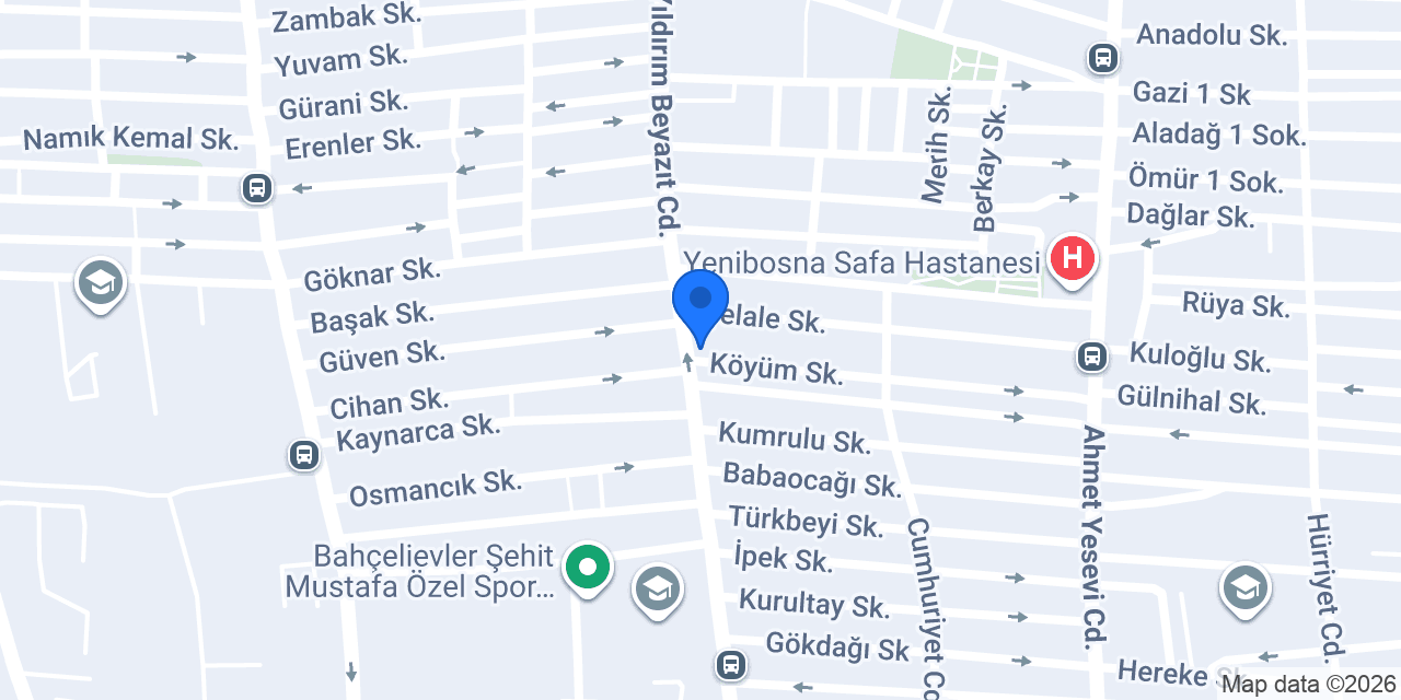 Zirvem Restaurant konumu