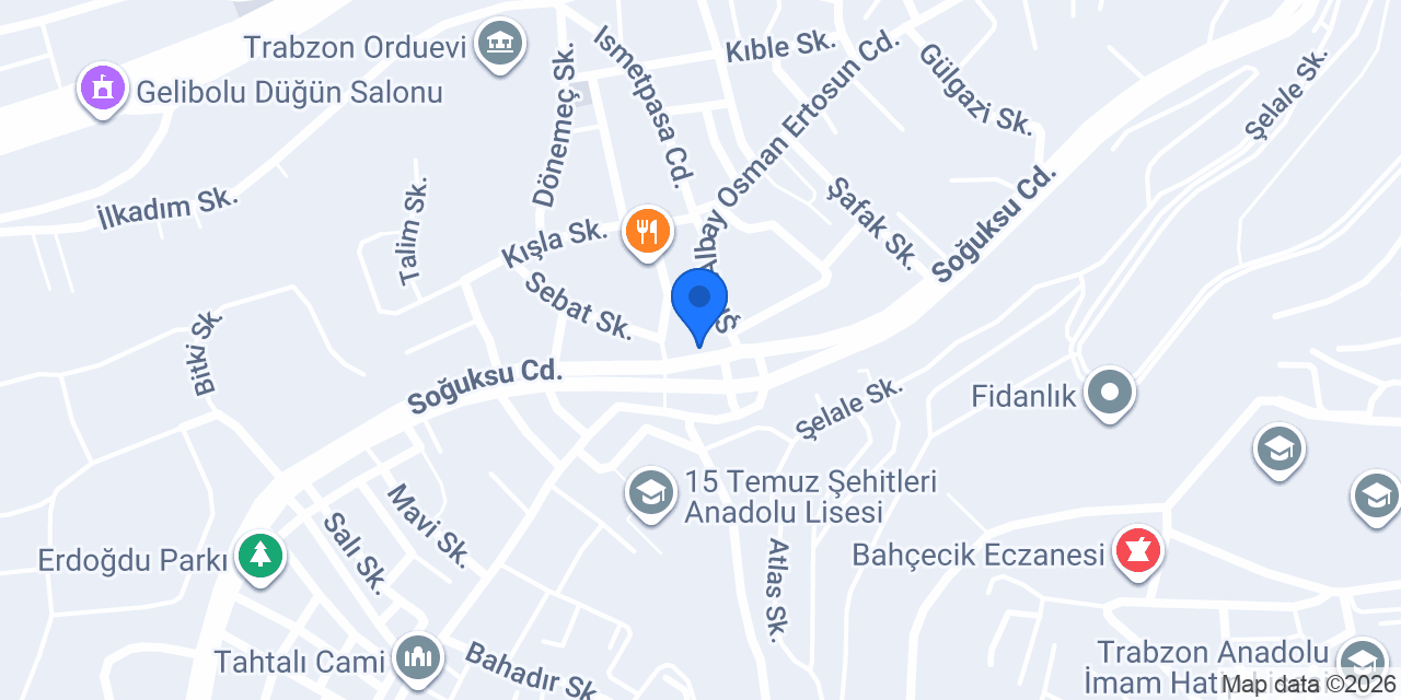 Erdoğdu Anaokulu konumu