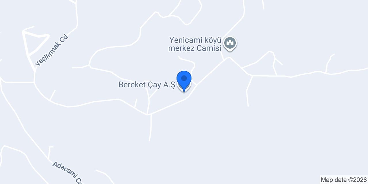 Bereket Çay A.Ş konumu
