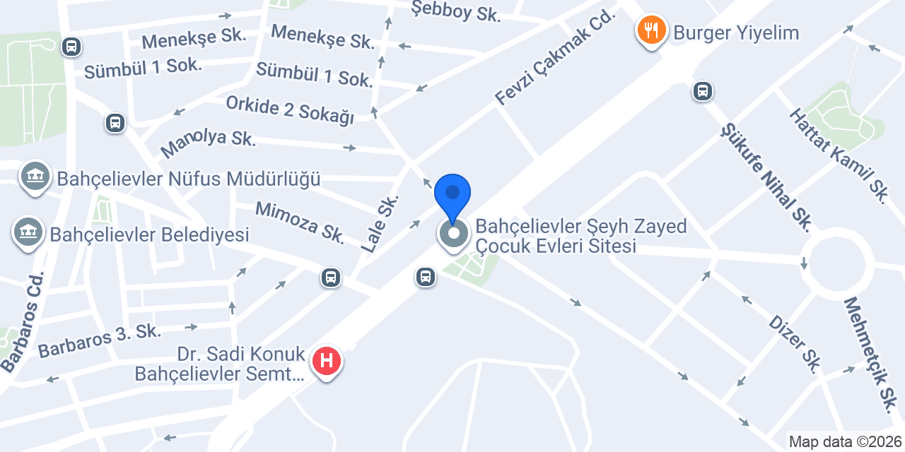 Sarıoğlu büfe Bahçelievler konumu