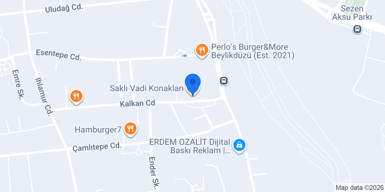Saklı Vadi Konakları konumu