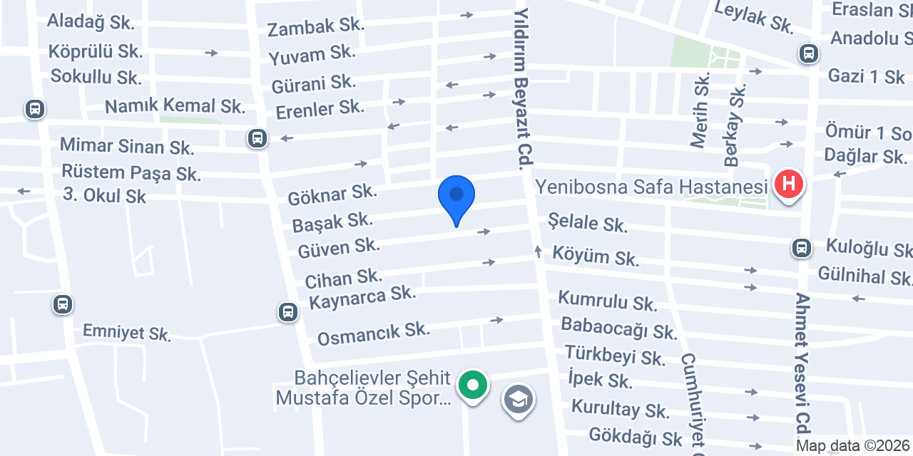 Aksan Jeneratör Servisi konumu