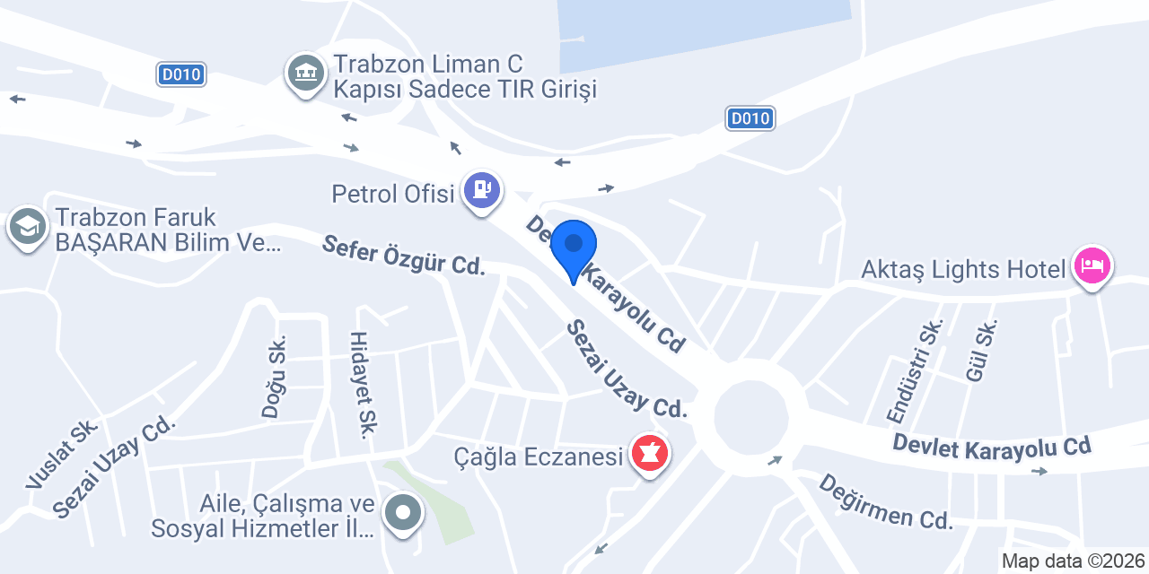 Aydın Oto konumu