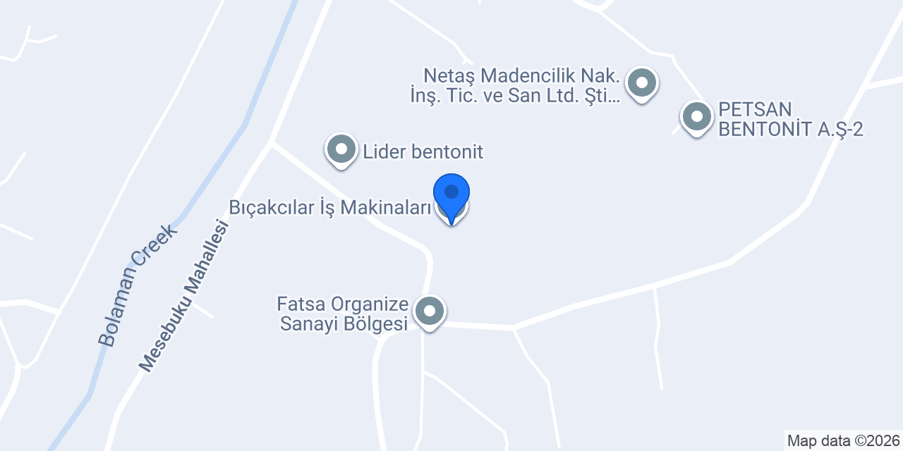 Bıçakcılar İş Makinaları konumu