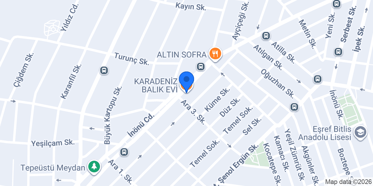 KARADENİZ BALIK EVİ konumu