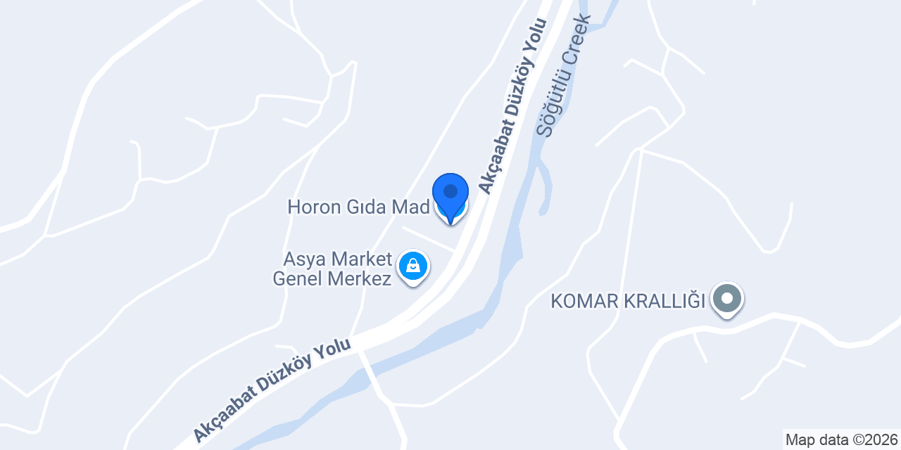 Horon Gıda Mad. konumu