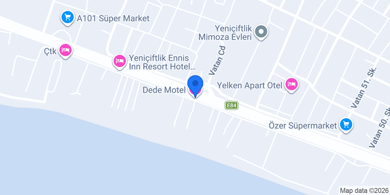 Dede Motel konumu