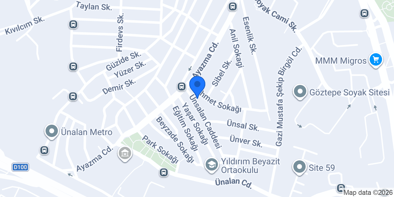 MODERN TERZİ Ünalan konumu