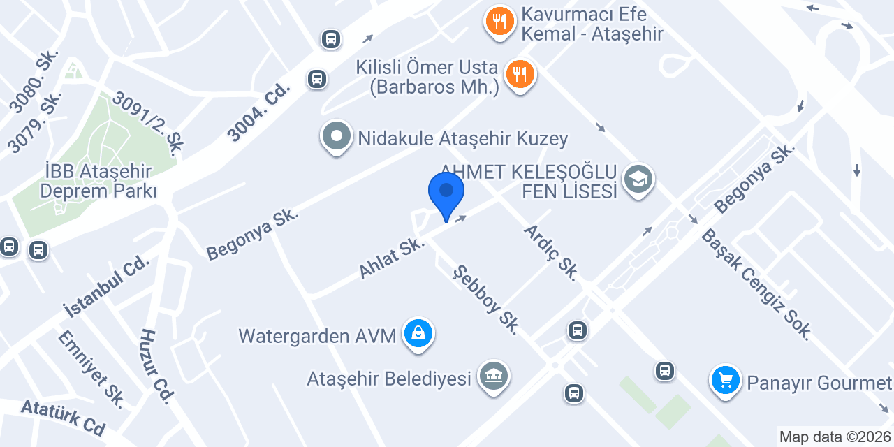 Ahi Avukatlık Bürosu konumu