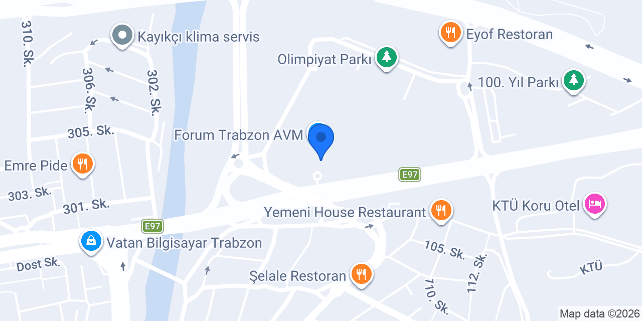 FORUM TAKSİ TRABZON konumu