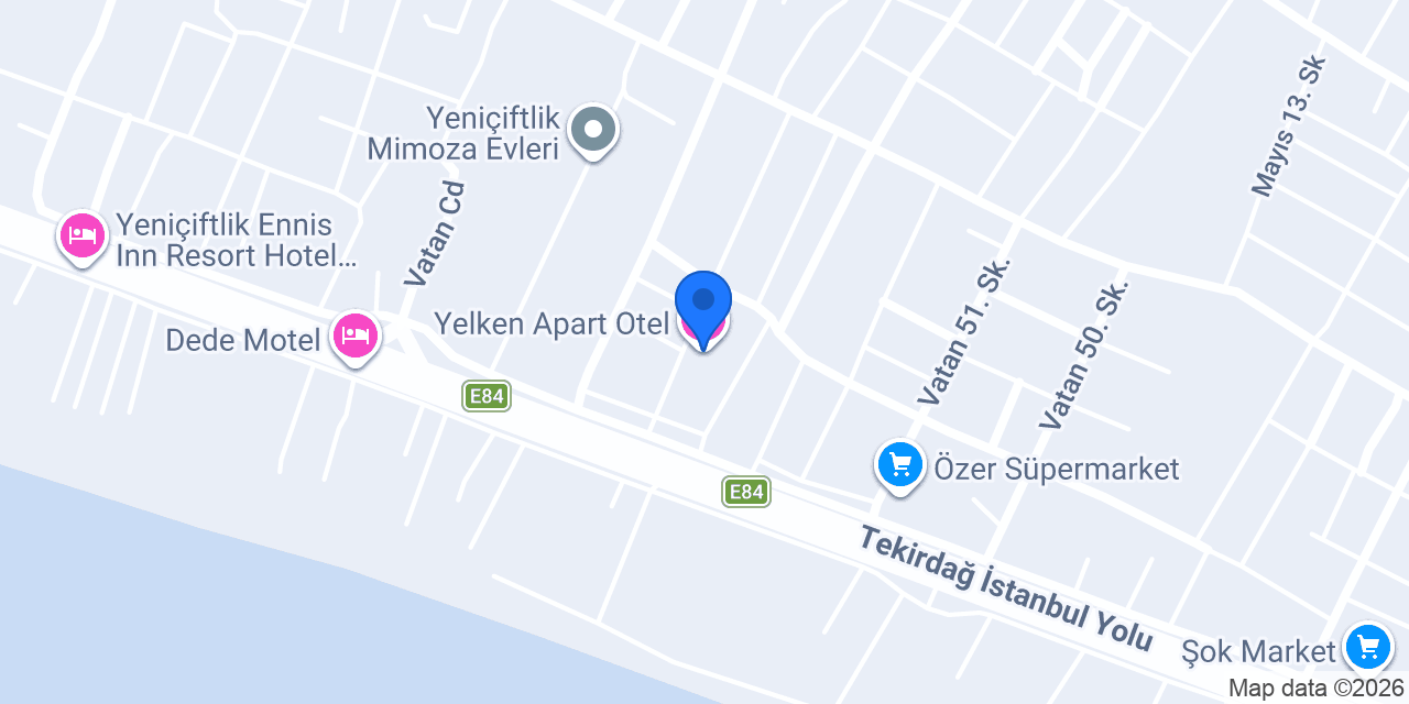 Yelken Apart Otel konumu