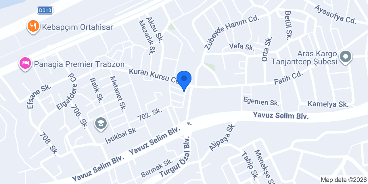 تأجير سيارات في طرابزون CBC RENT A CAR konumu