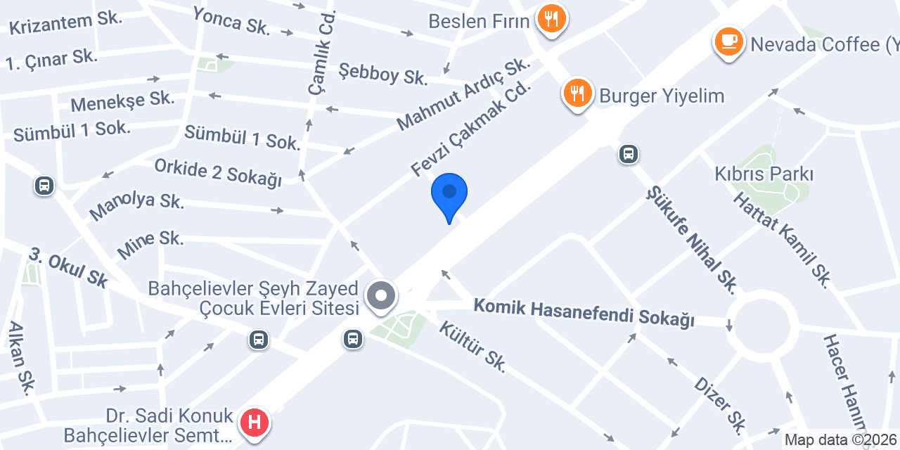 Emlak Katılım Bahçelievler Şubesi konumu