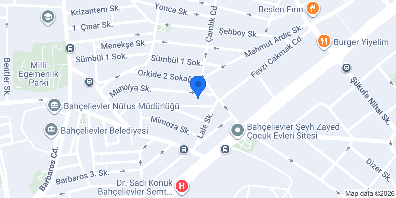 Pasta baskı atölyesi konumu