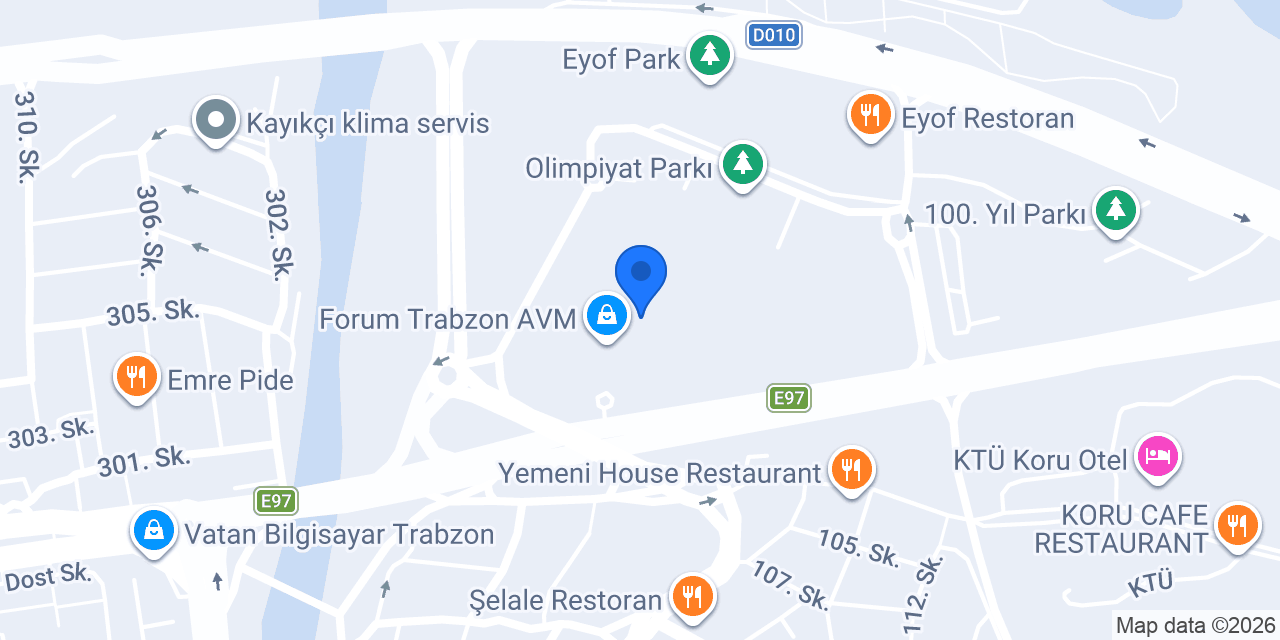 Altınbaş Trabzon Forum AVM konumu