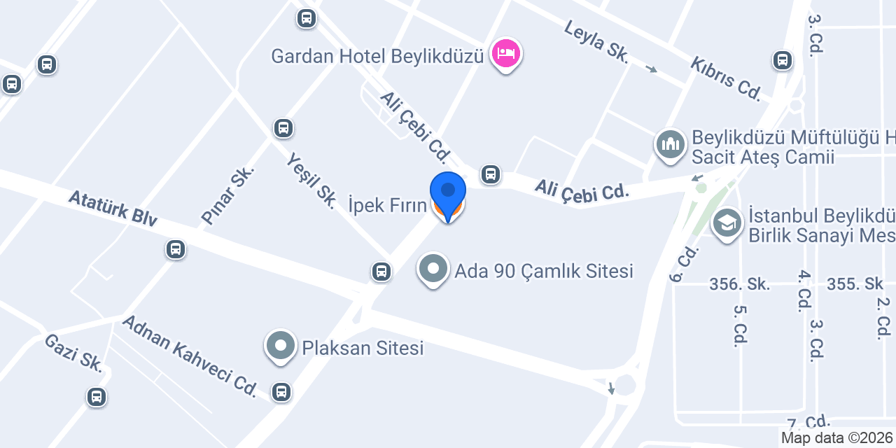 İpek Fırın konumu