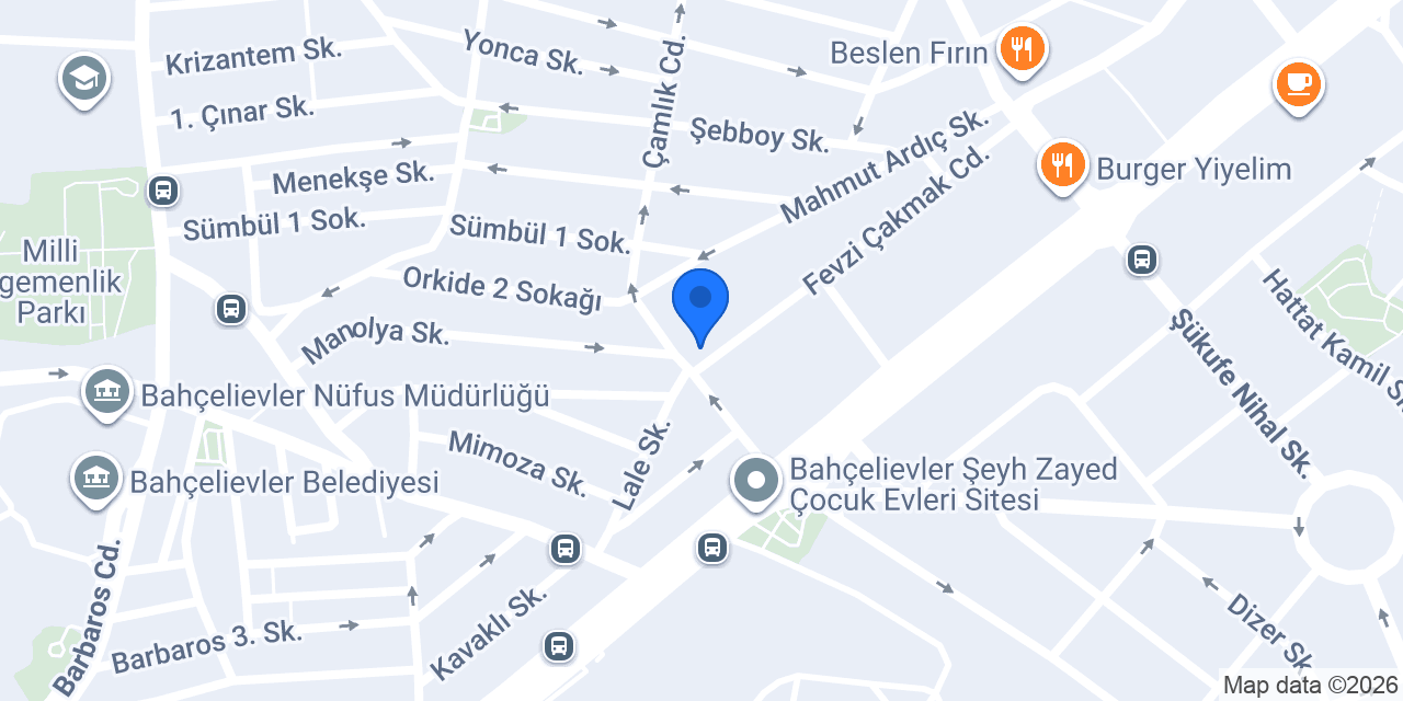 Burak Erkek Kuaförü konumu