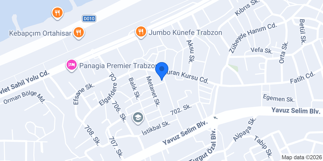Fatih Vakfı Talebe Pansiyonu konumu
