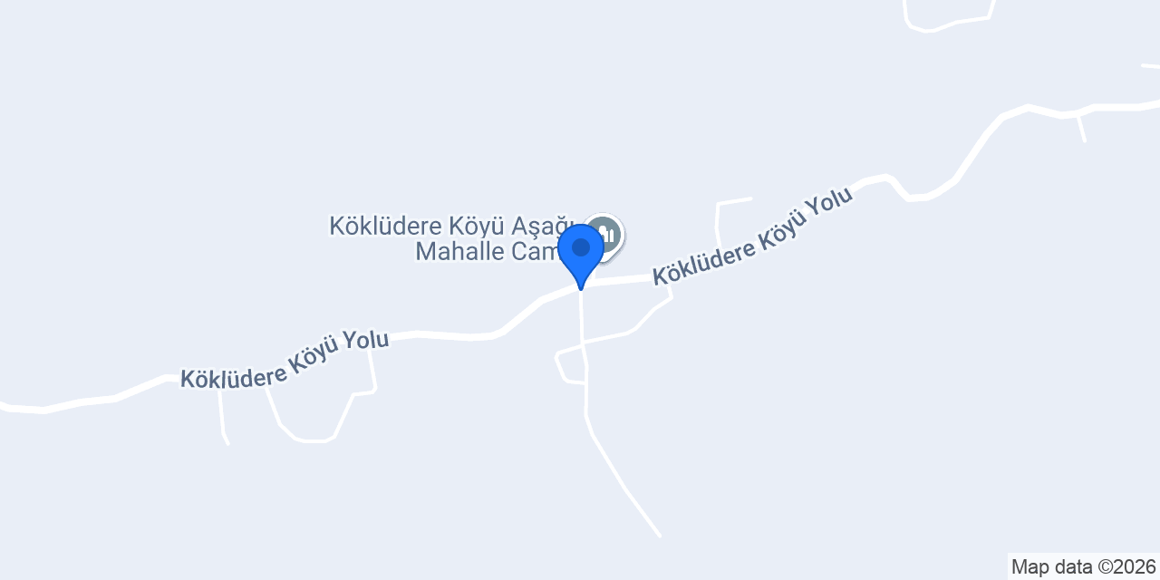 Köklü Dere Köyü Muhtarlığı konumu