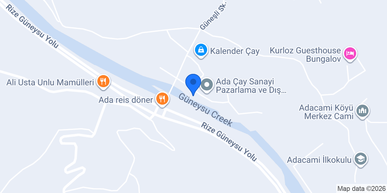 ÖZEN ÇAY FABRİKASI konumu