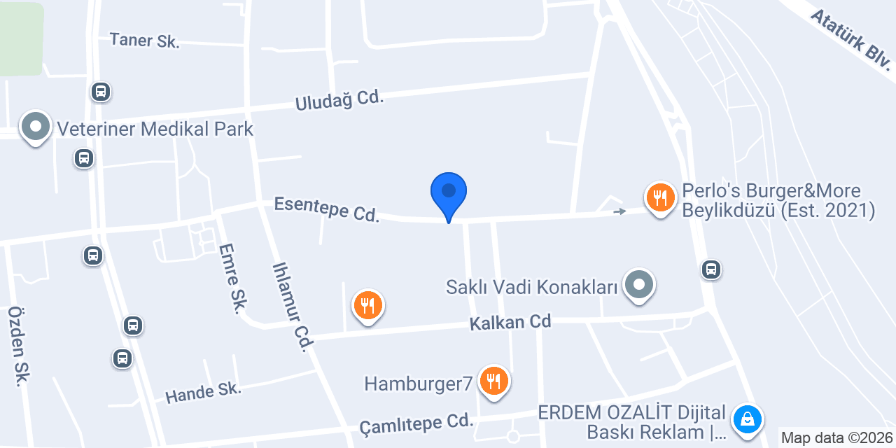 Perifit Studio Beylikdüzü konumu