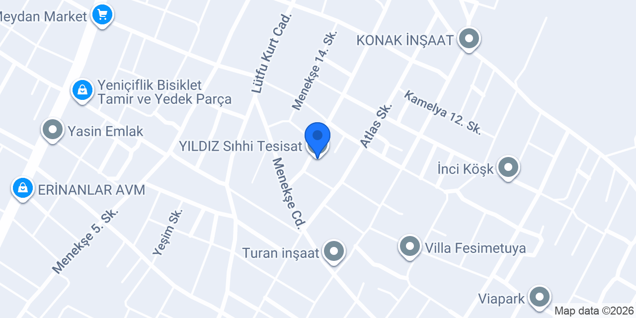 YILDIZ Sıhhi Tesisat konumu
