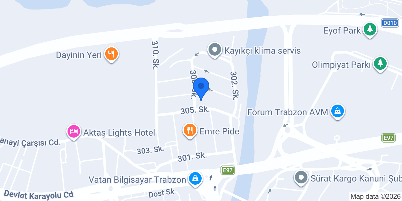Merkez Pide Salonu konumu