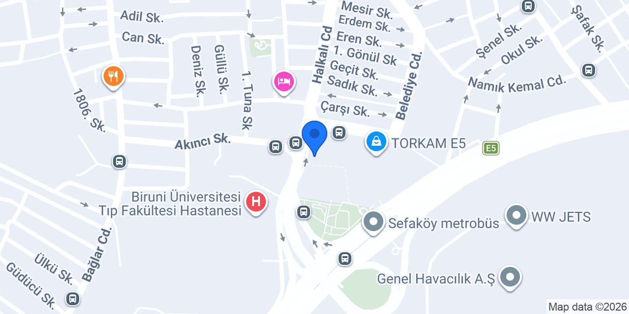 Cadde E-5 Eczanesi konumu
