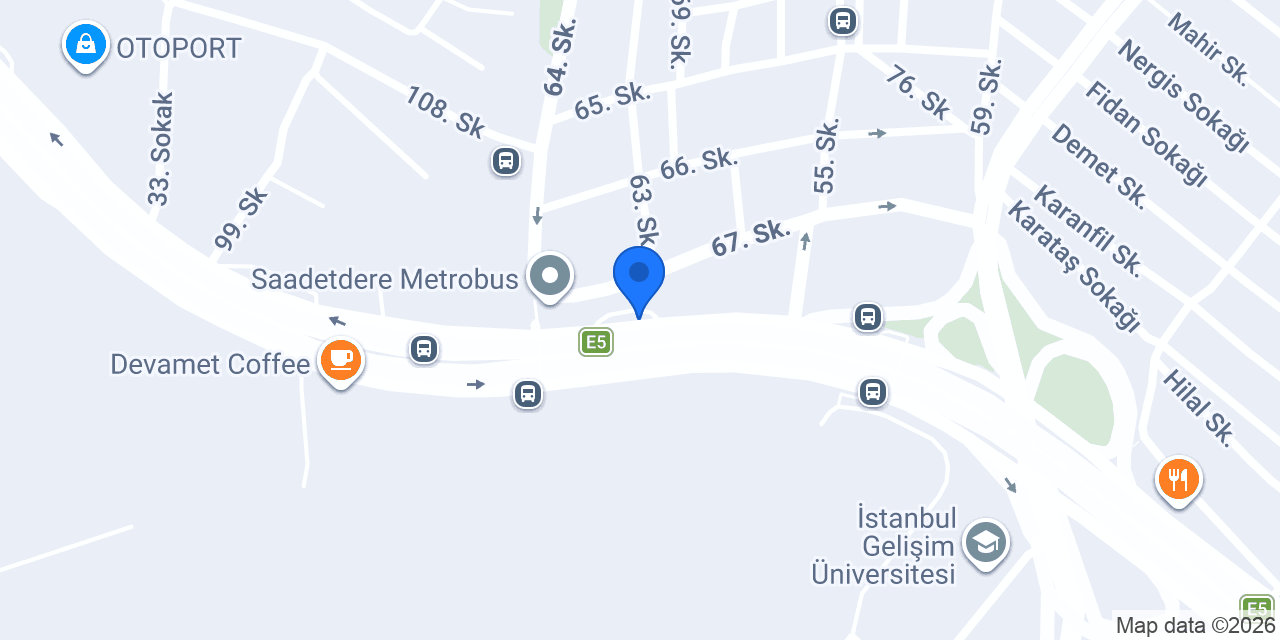 E5 Park Otel konumu