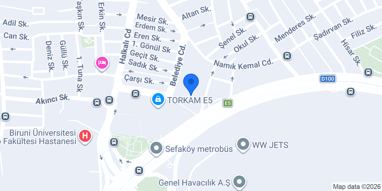 Küçükçekmece İlçe Emniyet Müdürlüğü konumu