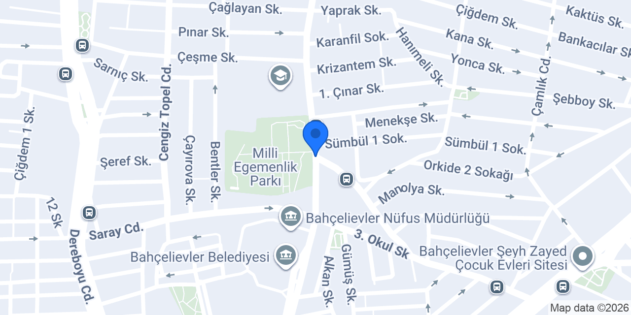 Bahçelievler Çiçekçisi konumu