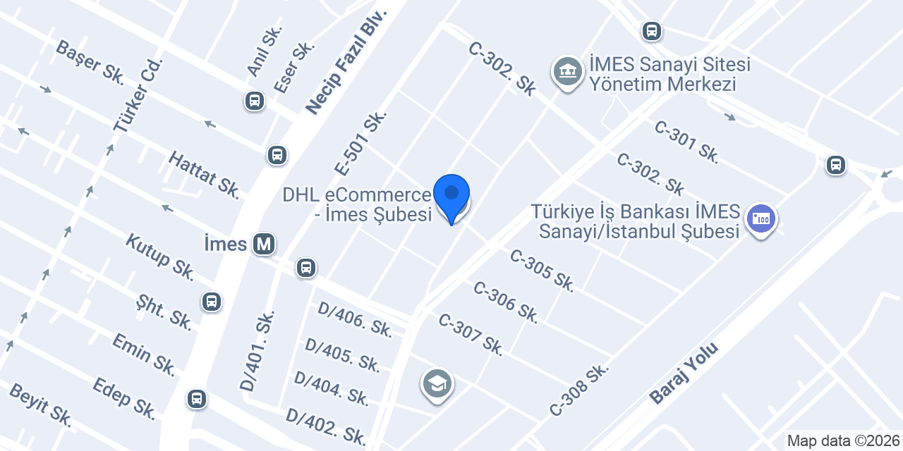 DHL eCommerce - İmes Şubesi konumu