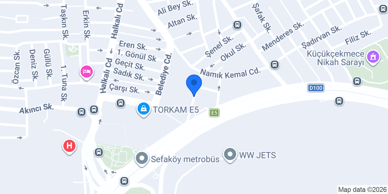 Express İnci Hotel konumu