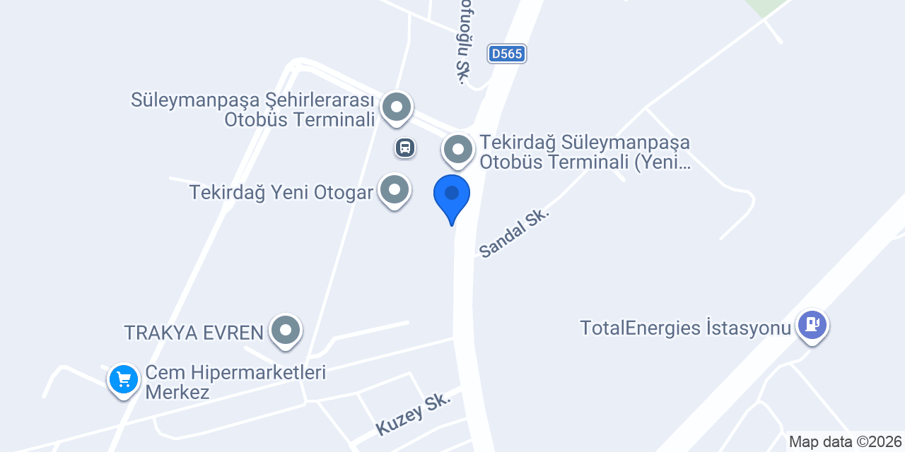 Arpacıoğlu Group Tekirdağ konumu