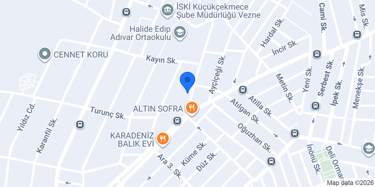 Yüksel Unlu Mamulleri konumu