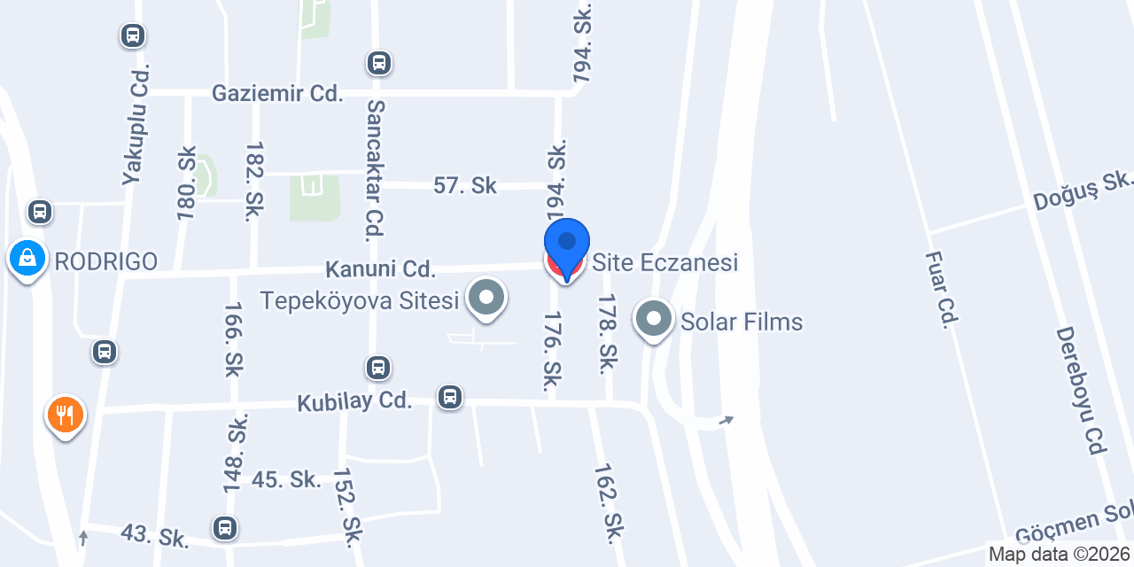 Site Eczanesi konumu