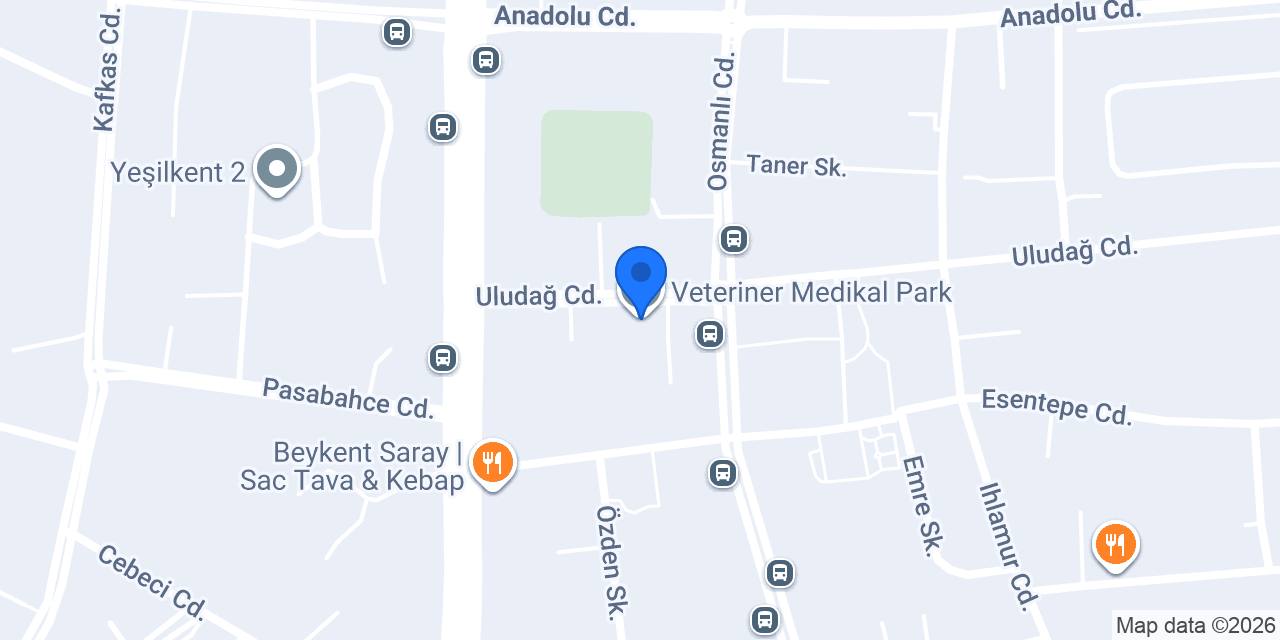 Veteriner Medikal Park konumu