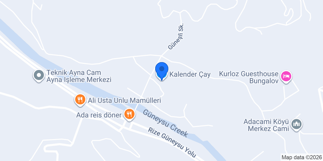 Kalender Çay konumu