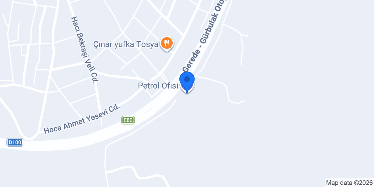 Petrol Ofisi konumu