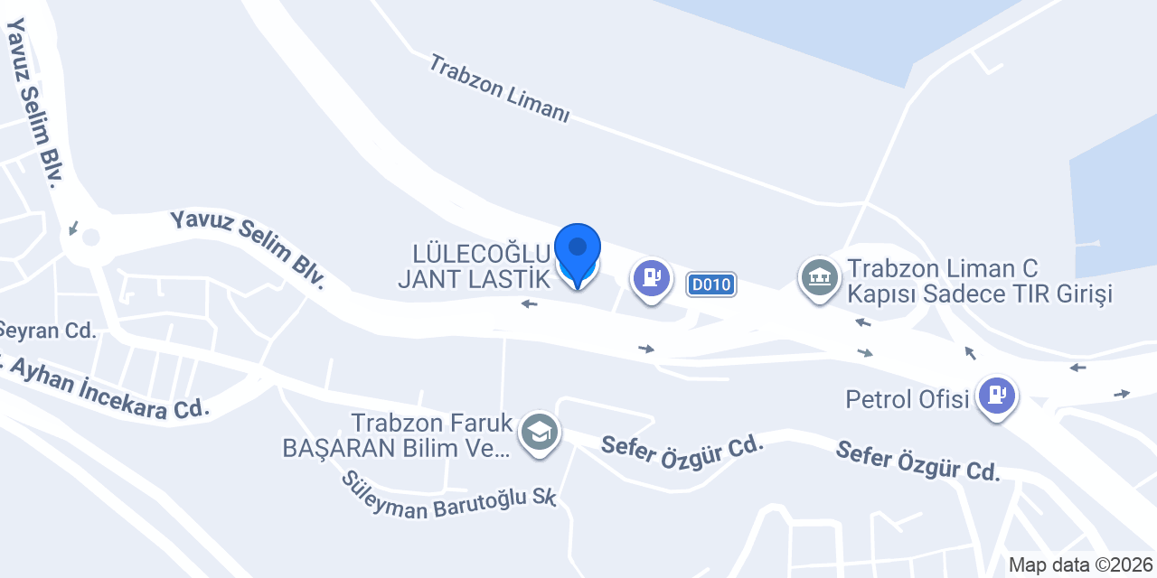 LÜLECOĞLU JANT LASTİK konumu