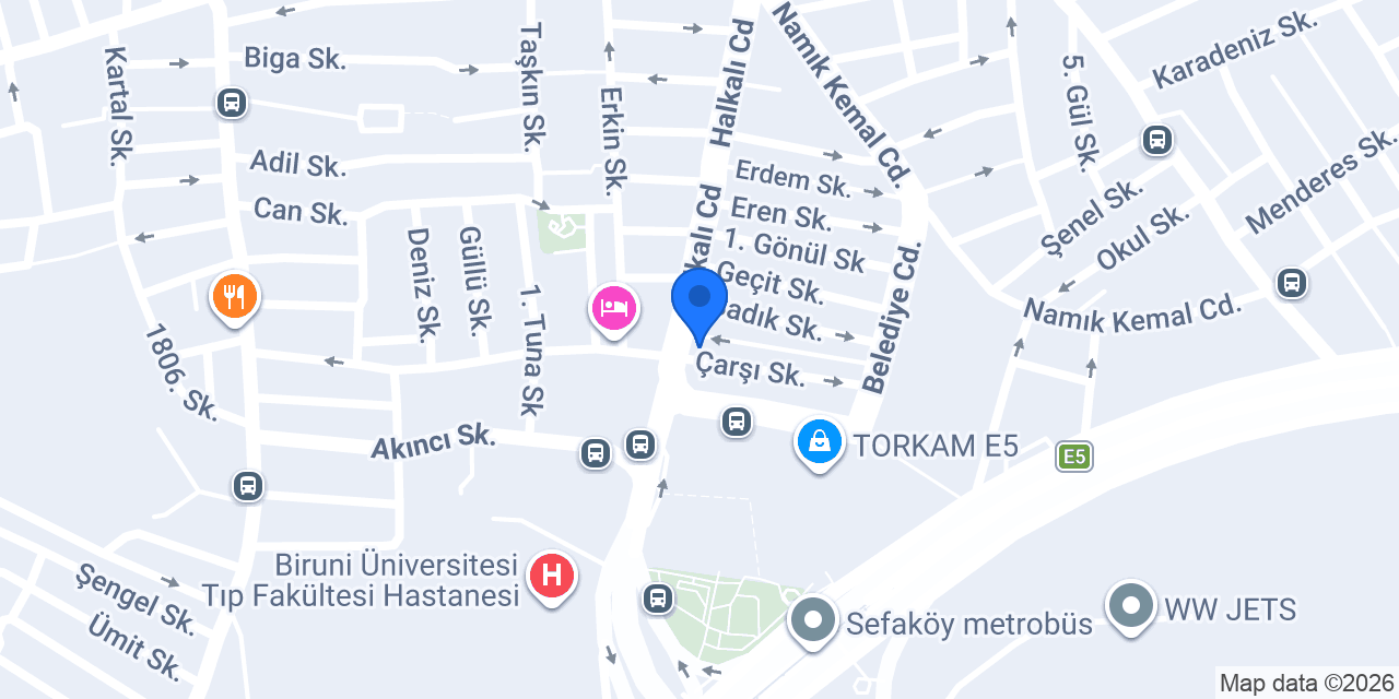 TEB Sefaköy Şubesi konumu